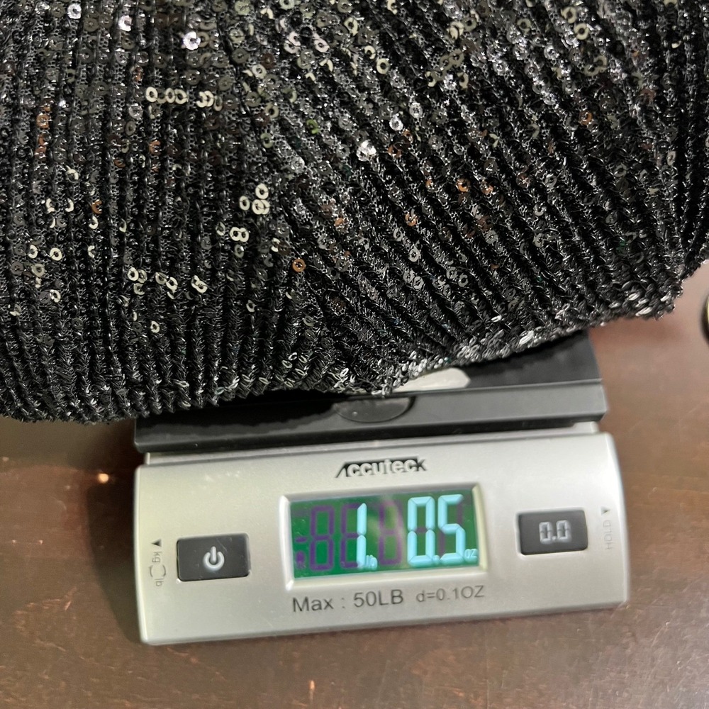 Ieena for Mac Duggal Sequin Mini Dress Deep V Black 26306 Size 2 - Picture 12 of 16